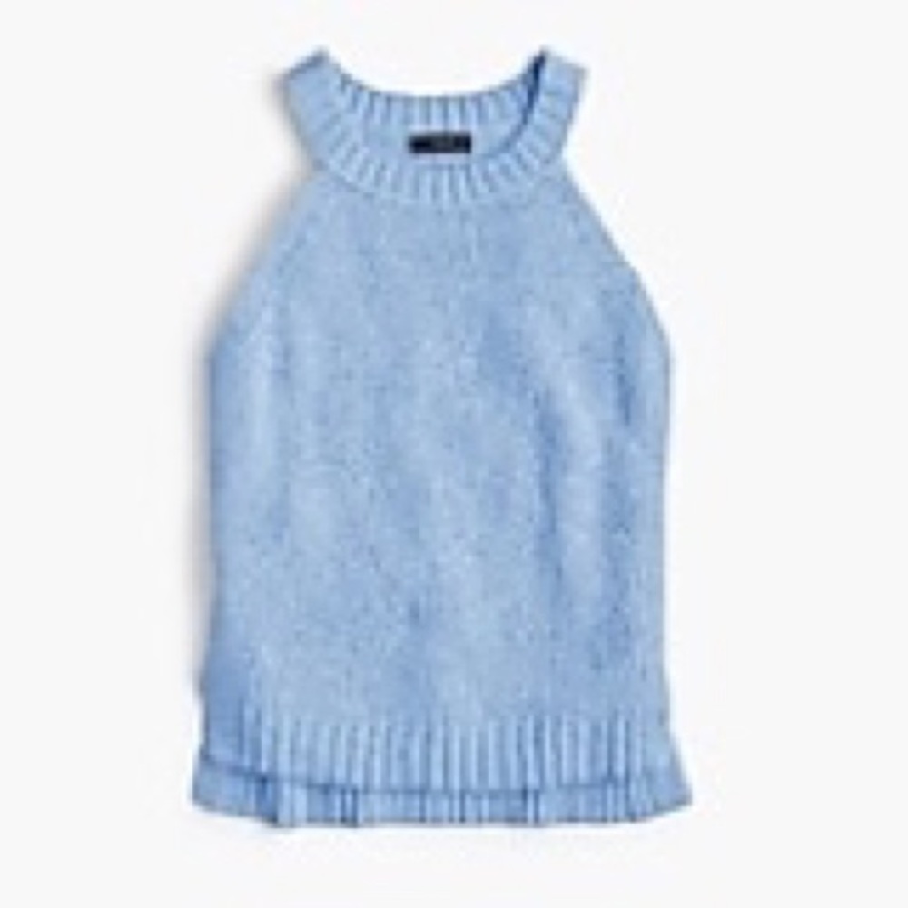 J. Crew sweater tank in light ski